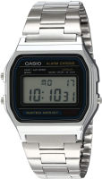 Casio Mens A158WA-1DF Stainless Steel Digital Watch