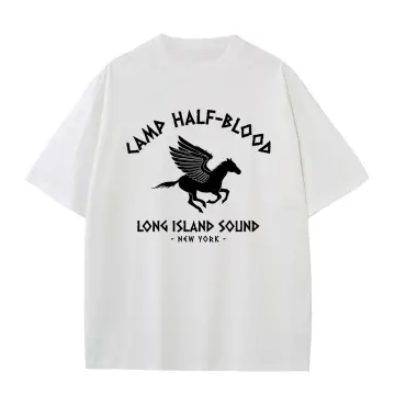 Shop4Ever Men's Camp Half Blood Graphic T-shirt XXX-Large Orange 