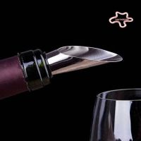 [BK] Stainless Steel Liquor Pourer Free Flow Wine Bottle Bar Tools with Stopper Set