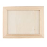 【CW】 Picture Frames with Board - Unfinished Wood Thick Border Color for Wall Mounting Photo Frame