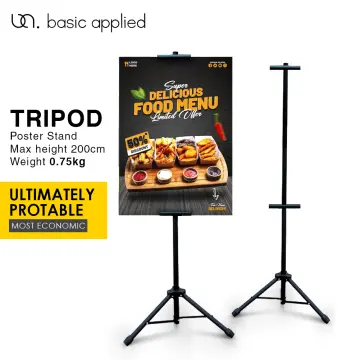 double-sided poster stand tripod poster stands