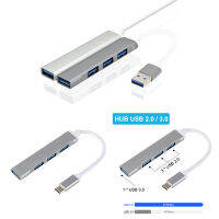 WbemlwType C Ultrathin ด็อกต่อขยายมินิฮับ USB3.0ฮับตัวแยกหนึ่งลากสี่ฮับ