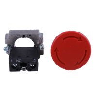 2 Pcs 22mm NC Red Mushroom Emergency Stop Push Button Switch 600V 10A ZB2-BE102C