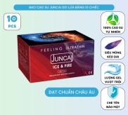 Bao cao su Siêu mỏng JUNCAI Lửa băng tăng cảm giác