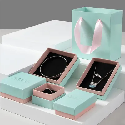 Jewellry Accessories Gift Case Jewelry Box Box Package Case Blue Pink Jewelry Box Jewelry Case Necklace Boxes