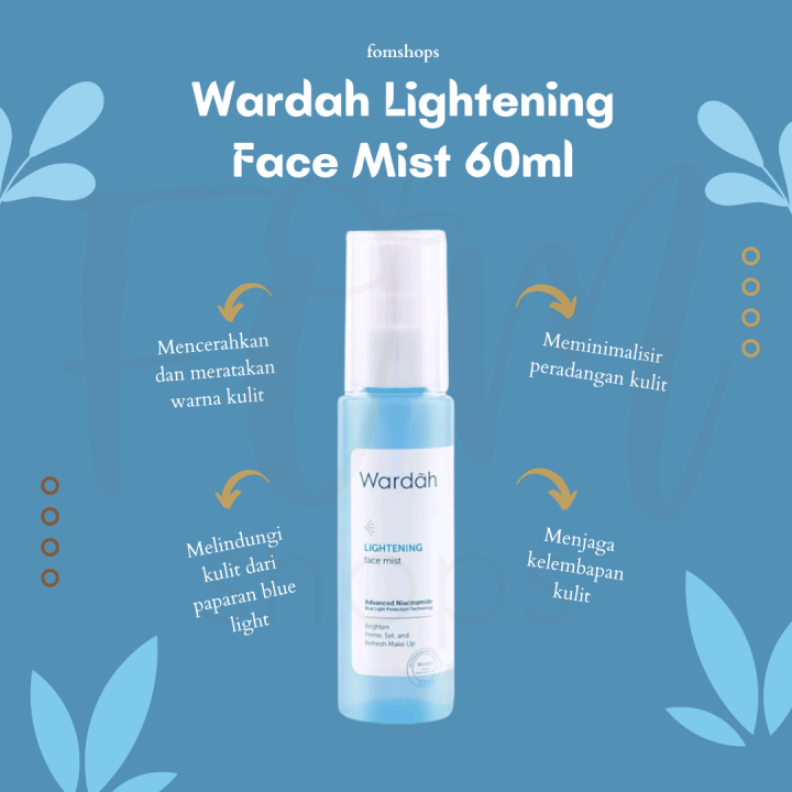 WARDAH LIGHTENING FACE MIST 60ML Lazada Indonesia