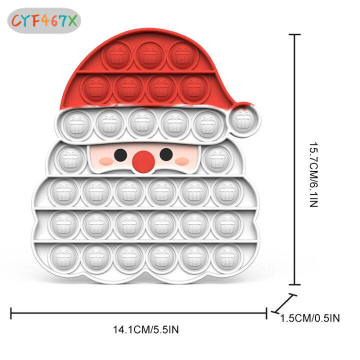 cyf-ของเล่นฟองดันเด้งประสาทสัมผัสสำหรับแมวซานตาคลอสของเล่น-relief-ความเครียดสำหรับโรงเรียนและสำนักงานที่บ้านสำหรับเด็กผู้ใหญ่