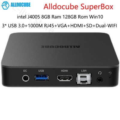 Alldocube SuperBox B02 Mini PC Intel Celeron J4005 8G DDR4 128 eMMC Desktop PC Dual Core 2.0Ghz to 2.7 Ghz Mini Computer 4K Dual WiFi