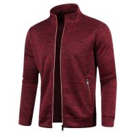 2022 Autumn Winter Mens Zipper Knit Long Sleeves Thin Cashmere Fashion Top Sweater Coat