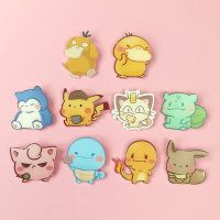 【LZ】卐■▼  Broche Pin Pokémon dos desenhos animados Emblema Até Pato Acessórios de Patch Acrílico Roupas e Bolsas Jóias Acessórios de Botão Fácil de Puxar