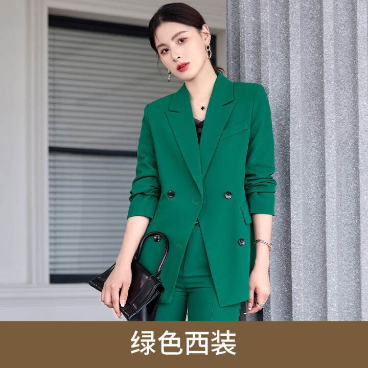 high-quality-fried-street-orange-suit-jacket-womens-autumn-new-professional-temperament-goddess-fan-general-manager-suit-suit