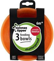 ชามใส่อาหารลายดาว 3 ใบ 3 สี Tommee Tippee Essentials Basics Bowls x3