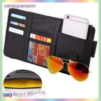 yangguangxin Car Sun Visor ผู้ถือนามบัตรกล่องเก็บแว่นกันแดดคลิปกล่องเก็บของ