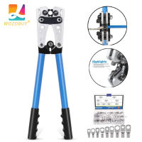 HX-50B Crimping Plier 6-50mm AWG 22-10 Car Auto Copper Ring Bare Cable Battery Terminals Lug Hex Crimp Tool Cable Terminal Plier