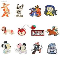 Cartoon Mickey Minnie Lapel Pins Cute Disney Figure Brooches Winnie Donald Metal Badges for Backpack Accessories Gift for Kids