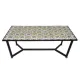Table center with mosaic top, size 120 x 60 cm.- Multi-colored