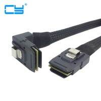 1m SFF 8087 Mini SAS 4i 36 Pin to 36Pin Right 90 Degree Angled Cable