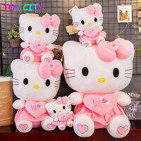 25-70ซม. น่ารัก Hello Kitty KT หมอนแมวตุ๊กตาผ้าของเล่นอะนิเมะรูปสำหรับเด็กเด็กผู้หญิงทารก2-6ปีขายของขวัญวันเกิด