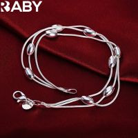 【HOT】✉☊ 925 silver elegant Snake chain beads for women Fashion Wedding Accessories Jewelry Gifts