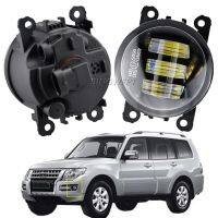 H11ตัดหมอกไฟไฟ LED รถตัดหมอก2ชิ้น12V สำหรับ Mitsubishi Pajero 4 /Iv V9_W V8_W 2007-2015