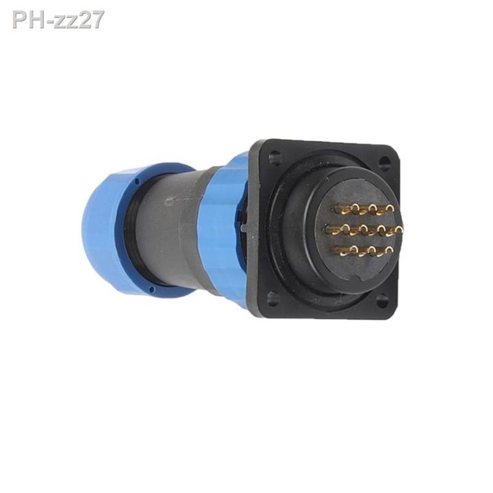 sp28-ip68-square-flange-cable-waterproof-aviation-connector-2-3-4-5-6-7-9-10-12-14-16-19-22-24-26-pin-electric-power-plug-socket