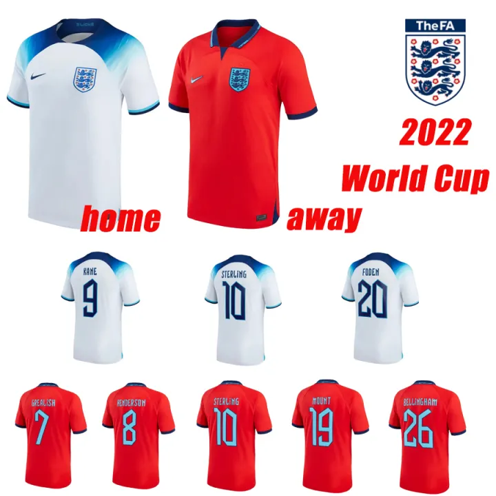 2022 England home and away Soccer Jerseys World Cup SANCHO RASHFORD