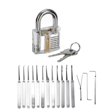 17PCS Locksmith Tools Lock Picking Set Supplies 3 Transparent Lock Pick  Tools Unlocking Locksmith with 3 Padlock - China Transparent Padlock,  Locksmith Tool