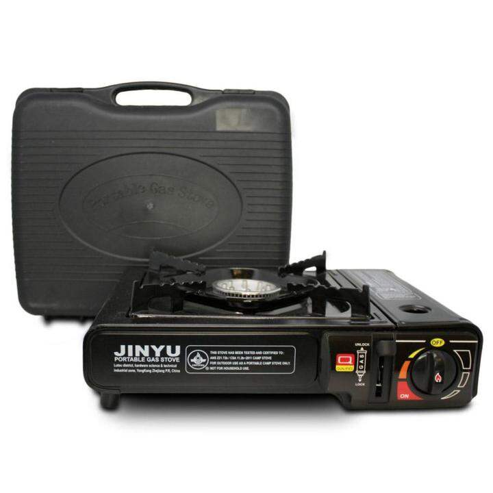 2in1 Portable Gas Stove Mini Camping Gas Stove (Black) Lazada PH