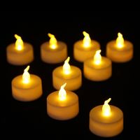 24Pcs/Pack Tea Candles Light Flickering Flameless LED Tea Candle Light Safety Electronic Candle Light For Wedding Decoration