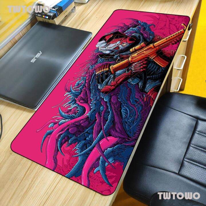 Large Gaming Mouse Pad CSGO Gamer Locking Edge Rubber Keyboard Mice