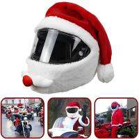 Motocicleta Capacete Tampa Papai Noel Chapéu De Natal Engraçado Bonito Skate Ciclismo Capacete Proteção Capa Presente Criativo Para X-Mas