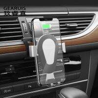 Car Styling Phone Holder For Audi A6 C7 A7 Air Conditioning Vent frame cover Stickers Stand Clip Mount Trim Interior Accessories Fuel Injectors