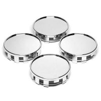 4Pcs 54MM(52มม.-50มม.) รถล้อRim Hub Cap Autoศูนย์ล้อรถหมวกHubcapป้องกันฝุ่นสีดำChrome