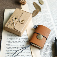 Super Mini Notebook Leather Cover Cute Small Travel Notebook Blank Pages Pocket Book Sketchbook Kawaii Gift Handmade Diary