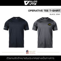 Valor PX-Operative Tee T-Shirt [Black , Gray] เสื้อยืด คุณภาพสูง เสื้อลำลอง เสื้อคอกลม ระบายอากาศ เหมาะสำหรับหน่วยงาน เสื้อซับใน