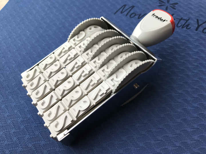 Authentic Trodat extralarge number stamp /15186/ word height 18mm/6