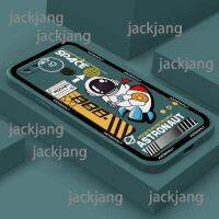 เคส OPPO A7 2018 A5S AX7 A7N A12 A12S A11K เคสโทรศัพท์ดาวเคราะห์นักบินอวกาศขอบตรงซิลิโคน TPU เคสโทรศัพท์ส่งสายคล้องสีเดียวกัน