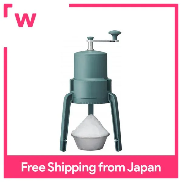 [DOSHISHA]Manual Ice Crusher Machine Green Ice ShaverFluffy Ice Snow