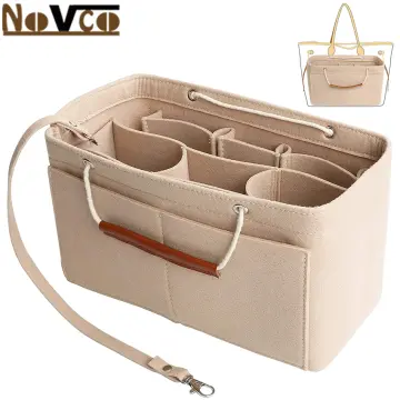 Deago Portable Purse Handbag Organizer Felt Makeup Cosmetic Storage Pouch  Insert Liner Bag 