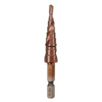 M35 5 Cobalt HSS Step Drill Bit for Metal HSS CO 4-12mm Hex Shank Stepped Drill Bits Cone Drilling Tool Hole Saw Milling Cutter