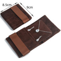 Box Flannel Bag Jewellry Storage Bag Package Case Flip Earring Storage Bag Paper Case Simple Style Necklace Boxes