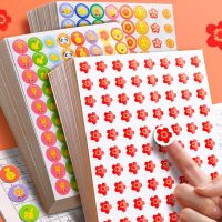 Praise Label Award Flash Sticker Self-adhesive Adhesive PVC Sticker Childrens Stickers Small Red Flower Sticker