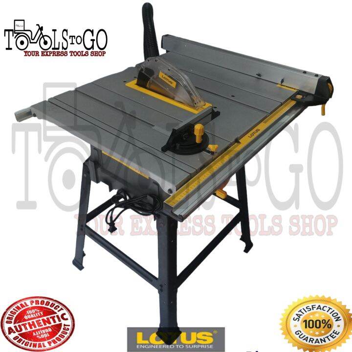 LOTUS Wood Table Saw with Extendable Guide 1800W Power Tools DIY ...