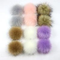 【YF】℡  12PCs 8cm False Hairball Hat Fur Pompom Fake With rubber band Clothing Accessories