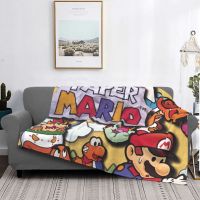 Super Mario Bros Customized 2, 3D Blanket Personalized Printing Soft Coral Blanket Mechanically Washed Flannel Blanket