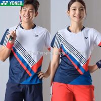 ﺴ☎ Yonex New Badminton Jacket Korean Badminton Jacket For Men and Women Childern Striped Quick-Drying Sports Short-Sleeved Tennis Jacket 5156