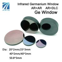 JA-OPTICS Infrared 8-12um AR/AR Coating Ge Windows Lens Dia20 25 40 50 50.8mm Optical Germanium Window for Thermal Imaging