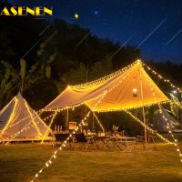 [Ricky Lighting] Matte Ball ไฟ Led Outdoor Camping String Lights Fairy Garland โคมไฟกันน้ำสำหรับงานปาร์ตี้ในสวน Christmas Lawn Patio Decor