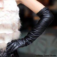 [A Like]2สีใหม่ Faux ยาวถุงมือแฟชั่นผู้หญิงอบอุ่นกลางแจ้งออกแบบเซ็กซี่จัดส่งฟรี
