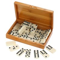 28ชิ้นเซ็ตไม้ Domino Board เกม Travel ตลกเกมตาราง Domino ของเล่นเด็กเด็กของเล่นเพื่อการศึกษาเด็กของขวัญ